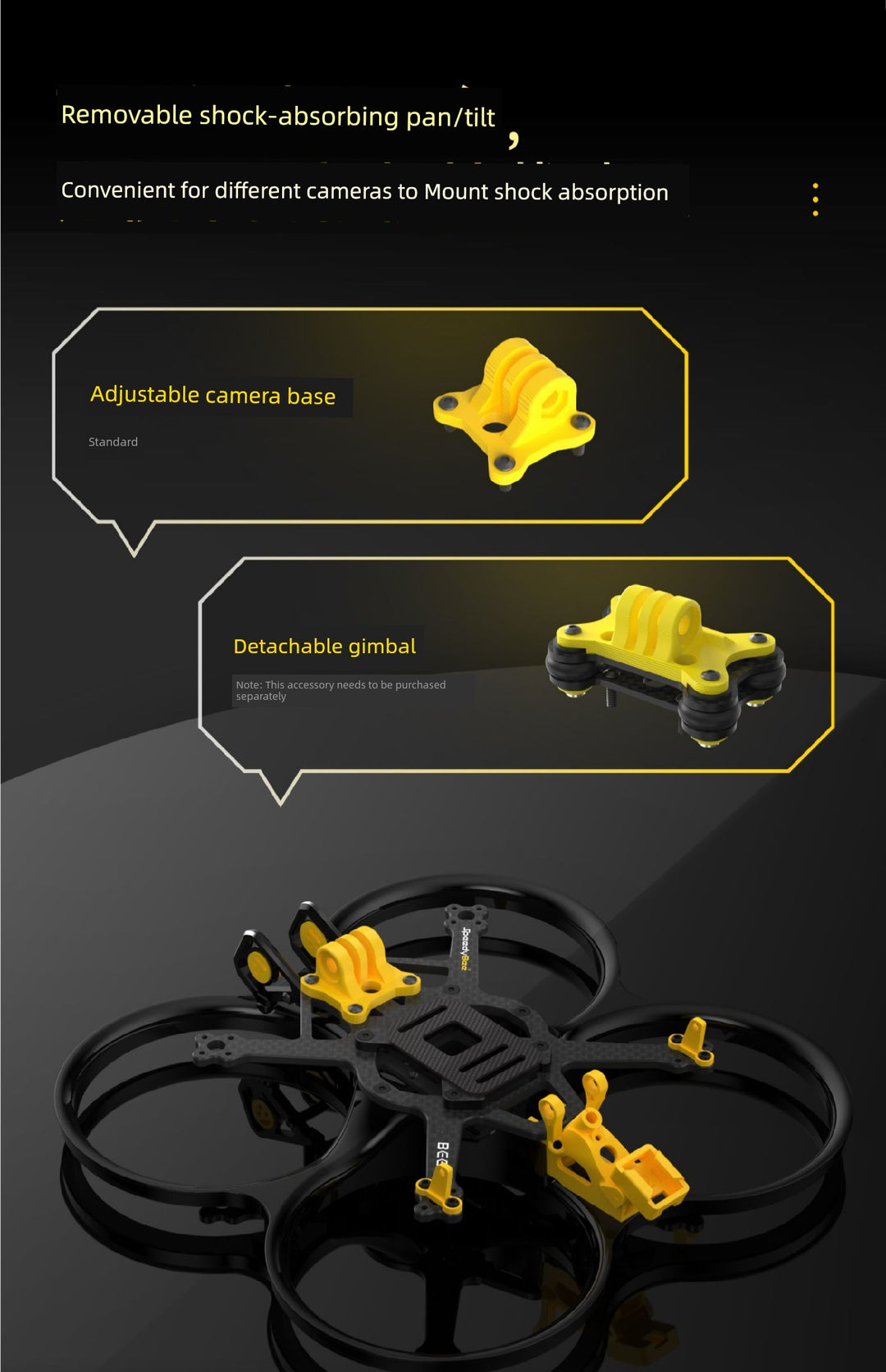 Speedybee 3.5-Inch Rack Bee35 FPV Ducting Machine Crossing Machine Circle Machine Aerial Photography O3 Simulation