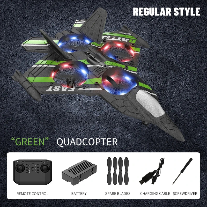 RC Aircraft with Camera Obstacle Avoidance Fighter 2.4G Airplane EPP Foam Plane Remote Control Helicopter Toys For Children Gift - Thedroneflight