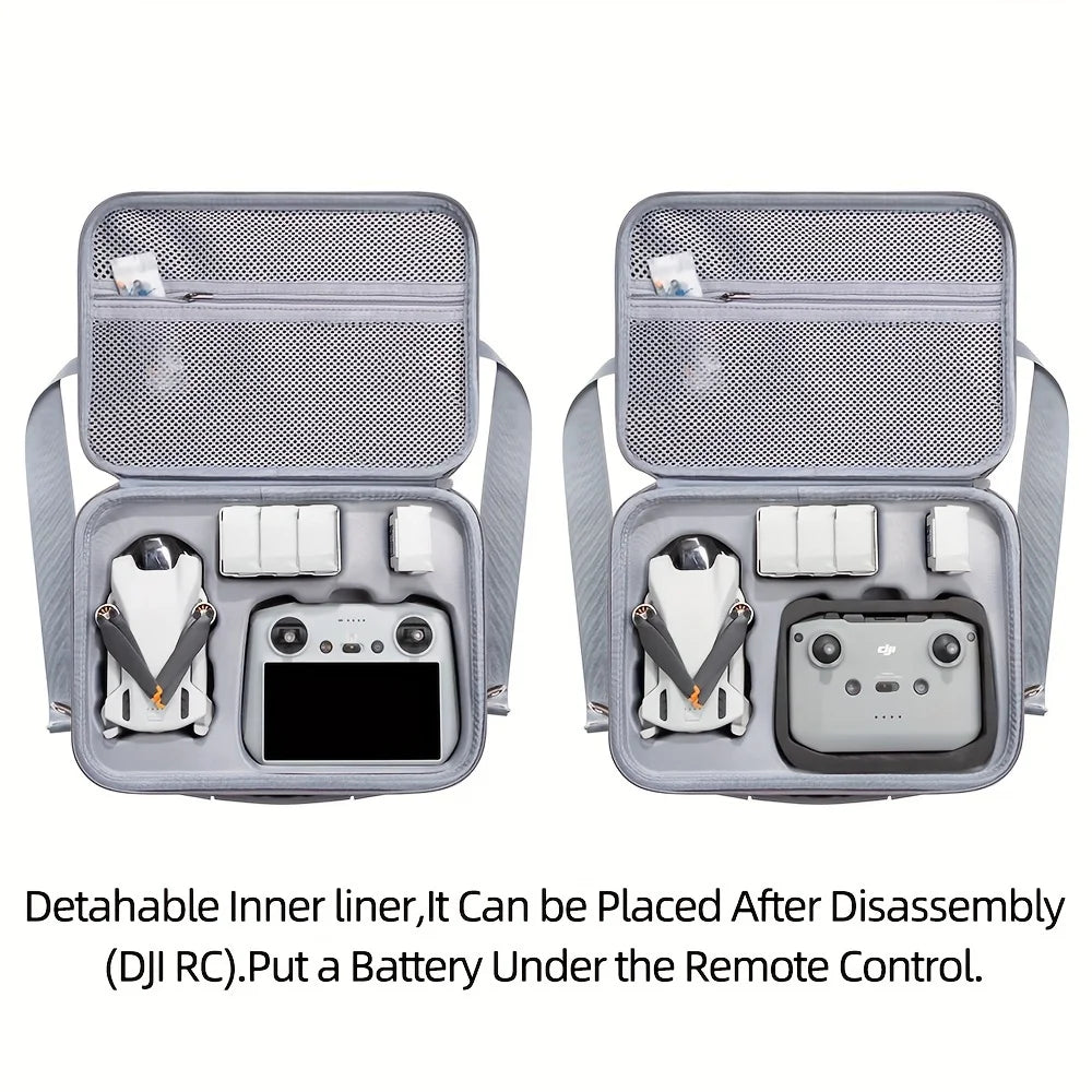 For DJI Mini 3/3 Pro Carrying Case Travel Shoulder Bag Scratch-Resistant Mini 3/3 Pro Handbag Drone Accessories Bag