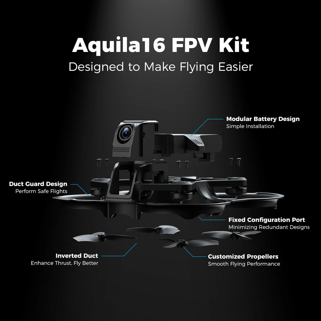 BETAFPV Aquila16 FPV Kit - Brushless Racing Drone for Indoor & Outdoor Flight
