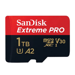 SanDisk Extreme Pro microSD Card | U3, V30, A2, 4K | 128GB–1TB