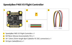 Speedybee F405 V3 50A Stack Fc Ecs Bmi270 30X30 Flight Controller Bls 4-In-1 Esc 3-6S Lipo For Rc Fpv Drone Runcam - Thedroneflight