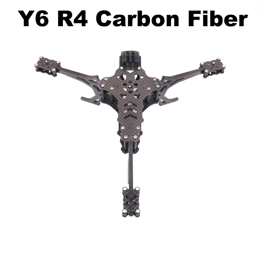 Y6R4 4" Carbon Fiber FPV Drone Frame Kit - 195mm Racing Freestyle
