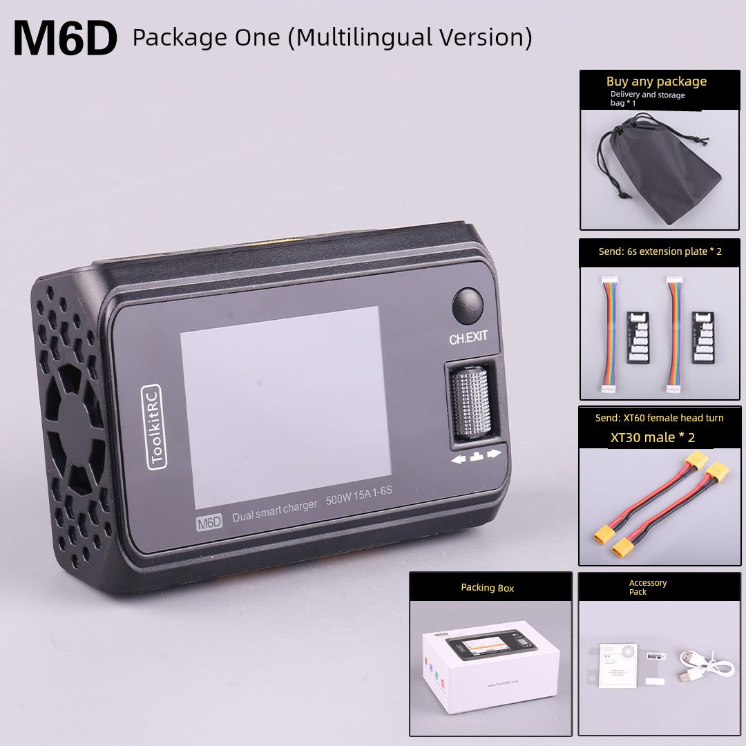 Toolkitrc Hawaii M6d Mojito Version Balance Charger 6S Lithium Battery Dual-Channel 500W Model Aircraft UAV
