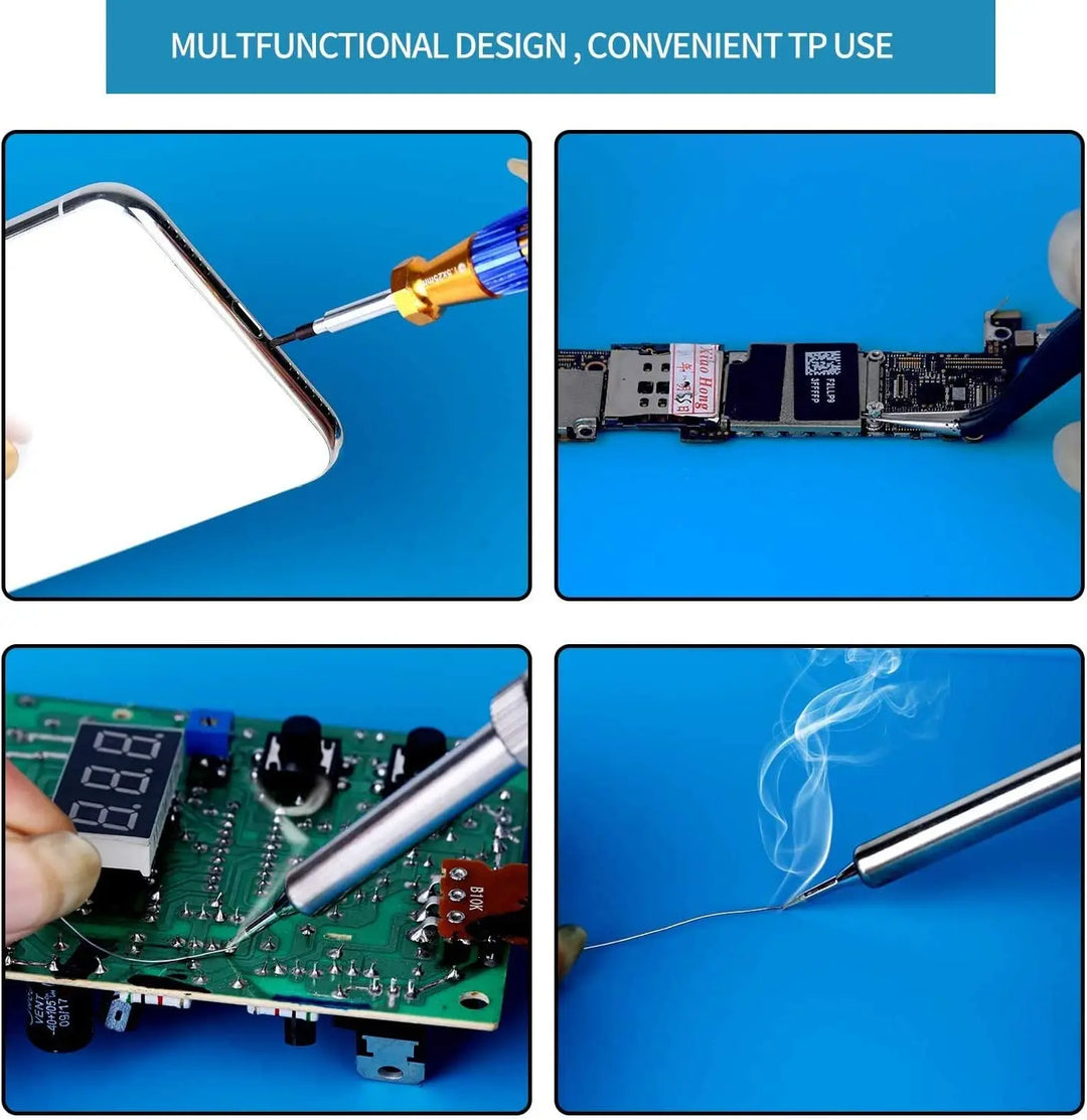 Heat Resistant Soldering Mat - 932°F Silicone Work Mat with Anti-Static & Magnetic Features