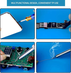 Heat Resistant Soldering Mat - 932°F Silicone Work Mat with Anti-Static & Magnetic Features