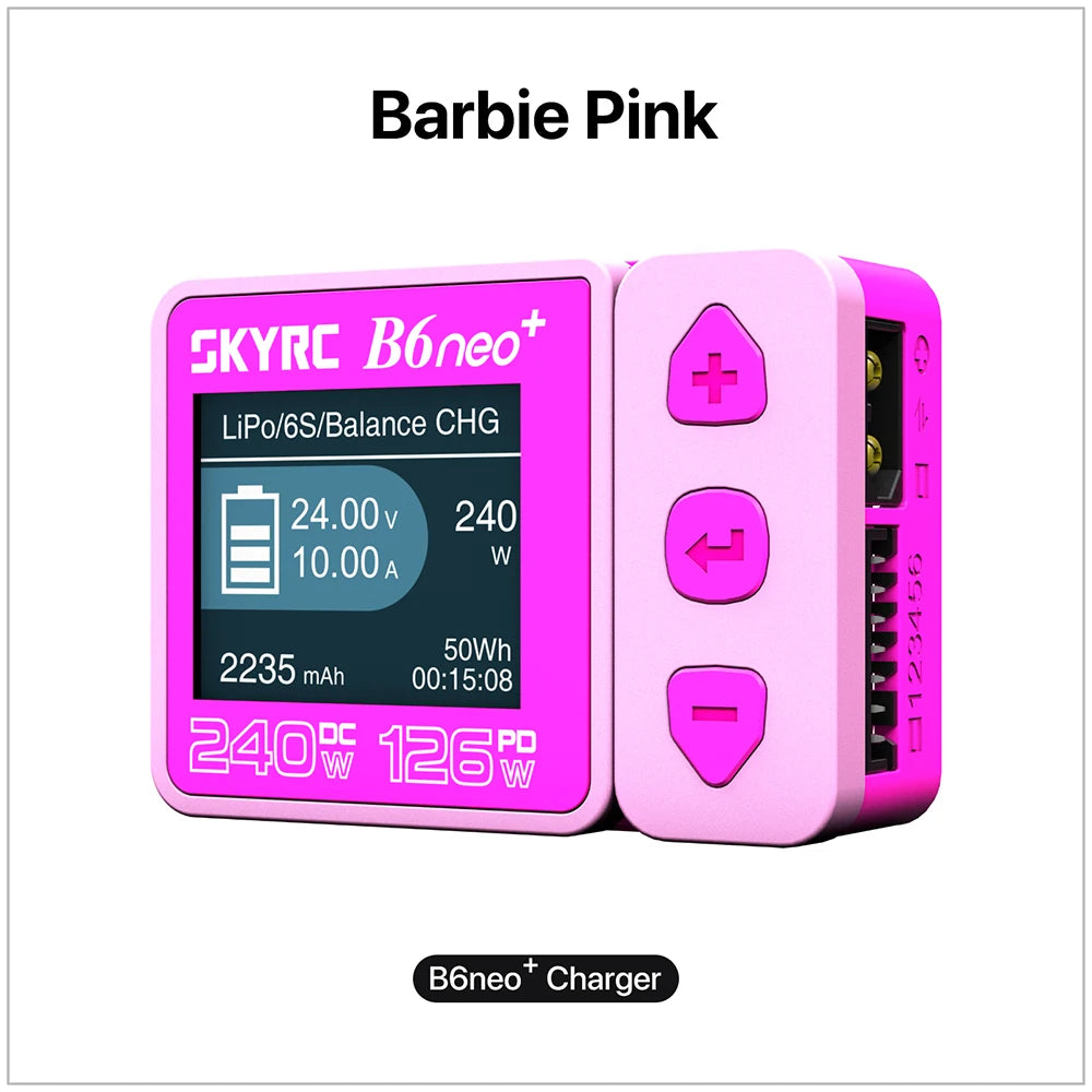 SKYRC B6neo+ Smart Balance Charger DC 240W / PD 126W — 1-6S LiPo LiHV NiMH Multi-Chemistry