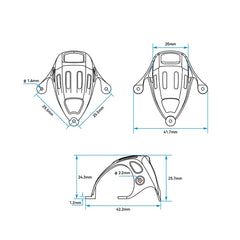 BETAFPV Canopy for O4 Air Unit Camera  Meteor65 Pro / Meteor75 Pro Frame for Meteor65 Meteor75 Pro HD O4 Drones