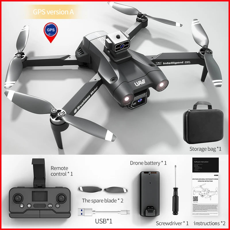 JJRC X28 GPS Drone 4K EIS Dual-Camera FPV Foldable RC Quadcopter Brushless Motor Obstacle Avoidance 2.4G WiFi - Thedroneflight
