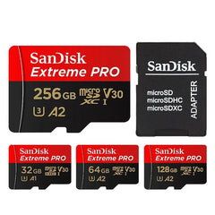 SanDisk Extreme Pro microSD Card | U3, V30, A2, 4K | 128GB–1TB
