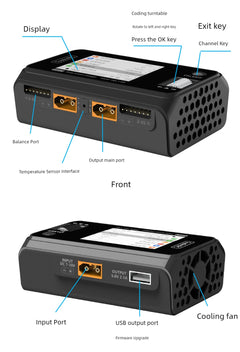 Toolkitrc Hawaii M6d Mojito Version Balance Charger 6S Lithium Battery Dual-Channel 500W Model Aircraft UAV