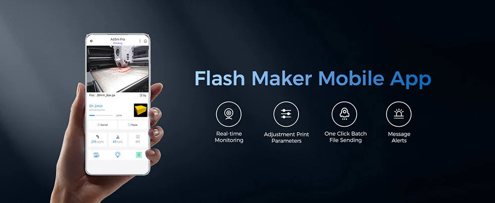 Flashforge Adventurer 5M 3D Printer | High Speed Auto-Leveling Direct Extruder