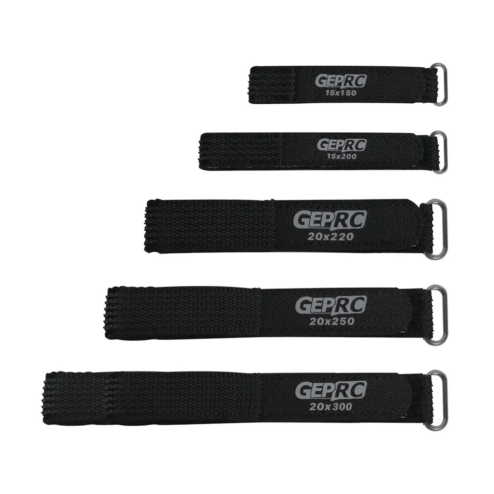 GEPRC Battery Black Strap 5PCS 15x150/15x200/20x220/20x250/20x300 MM - Thedroneflight