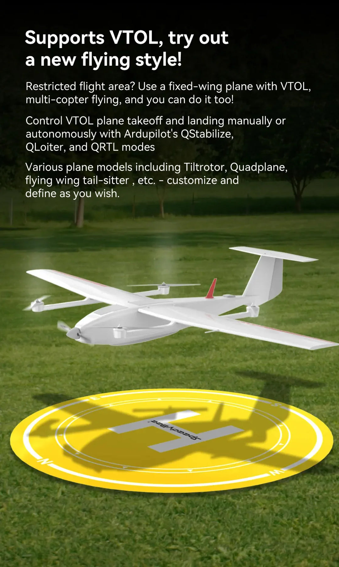 SpeedyBee F405 WING APP FC, Fixed Wing RC Plane Board, Reliable Flight Control, Compact & Easy to Configure