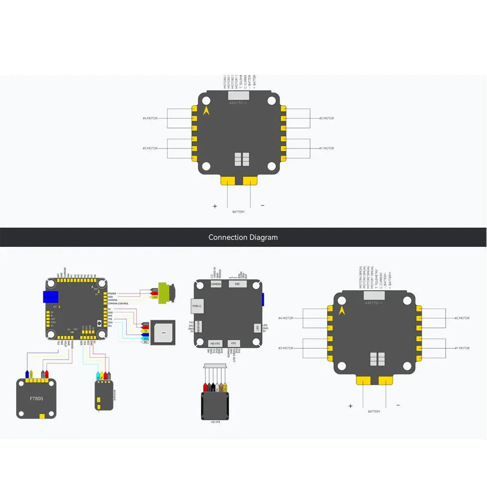 T-Motor Velox F7 SE 8S Stack | V70A SE 4-in-1 ESC Combo