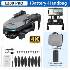 L200 PRO MAX Drone: 4K HD Camera, 2-Axis Gimbal, 360° Obstacle Avoidance, GPS, 5G Wi-Fi, Brushless Motor, 25-Min Flight Time, FPV Quadcopter - Thedroneflight
