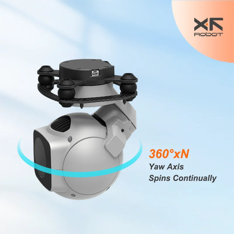 XF-D-80N 4K 40X Hybrid Zoom 3-Axis Night Gimbal Camera — UAV Pod Payload - TheDroneFlight