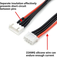 LiPo Balance Cable 2S-6S - 10CM/15CM Charging Extension Wire