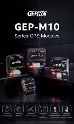 GEPRC GEP-M10 Series GPS Built-in Flash Chip QMC5883L Magnetometer DPS310 Barometer Accurate and Farad Capacitor for FPV Drone - Thedroneflight