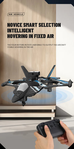 RC Aircraft with Camera Obstacle Avoidance Fighter 2.4G Airplane EPP Foam Plane Remote Control Helicopter Toys For Children Gift - Thedroneflight