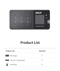 GEPRC WooPower W63 100w Smart Battery Charger Charged for LiPo LiHV LiFe Suit Short-circuit Protection RC FPV Quadcopter Drone