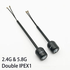 Dual-Band FPV Antenna for DJI O3 Air Unit — 2.4/5.8GHz, IPEX1, 120mm / 150mm - TheDroneFlight