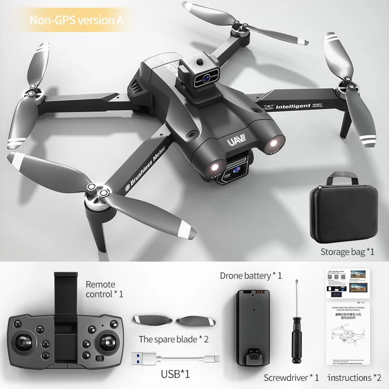JJRC X28 GPS Drone 4K EIS Dual-Camera FPV Foldable RC Quadcopter Brushless Motor Obstacle Avoidance 2.4G WiFi - Thedroneflight