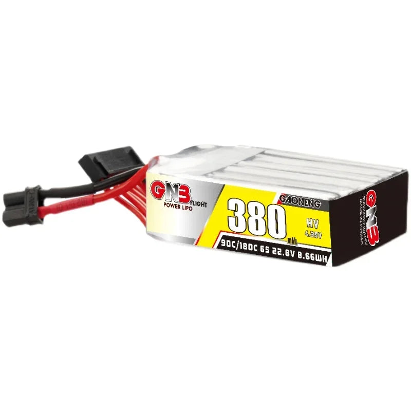 Gaoneng GNB 380mAh HV LiPo Battery 90C/180C XT30 — 2S / 3S / 4S / 6S Tiny Whoop FPV