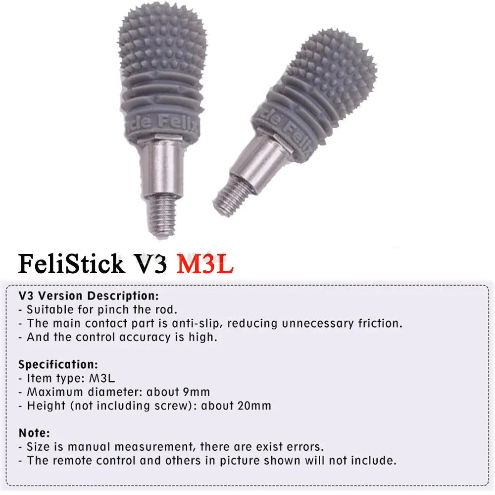 M3 / M4 Drone Joystick Lever Rocker Cap Gimbal Stick Ends V3/V2/V1 Height Adjustable for Radiomaster GX12 TX12 TX16S DJI Boxer
