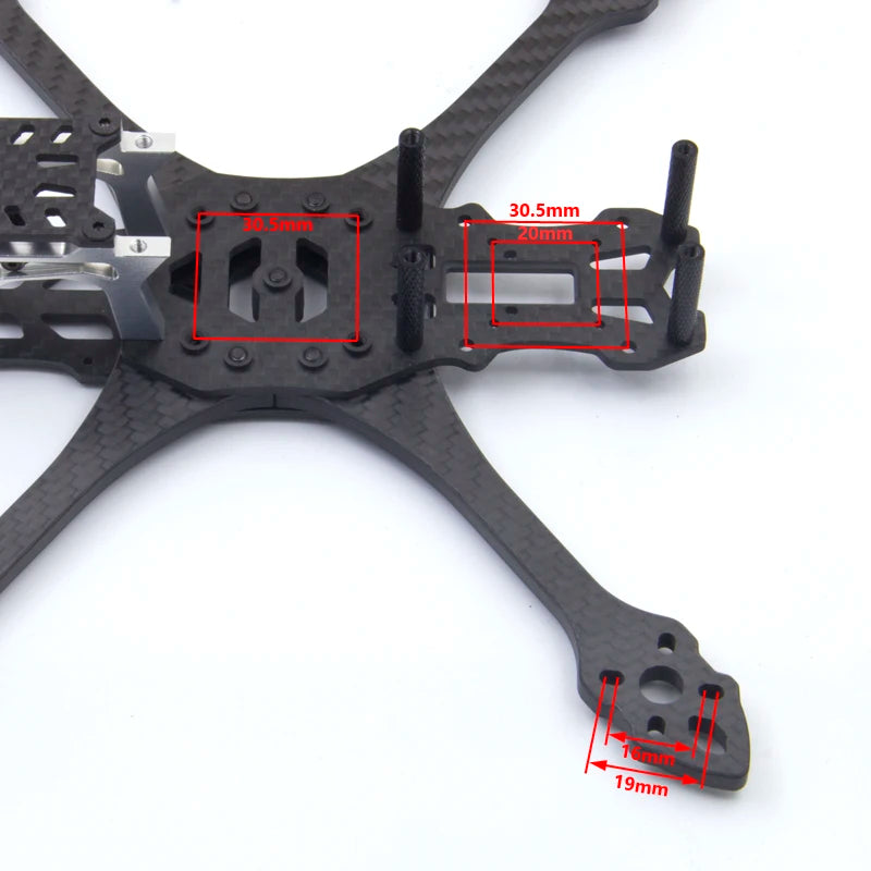 PhiSital Mark5 HD 225mm Carbon Fiber FPV Frame Kit 5inch for Digital O3 air RC Quadcopter FPV Racing Drone BN220 GPS DIY parts