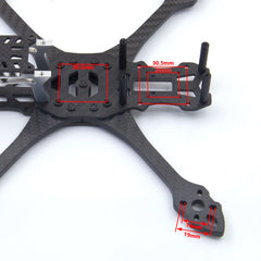 PhiSital Mark5 HD 225mm Carbon Fiber FPV Frame Kit 5inch for Digital O3 air RC Quadcopter FPV Racing Drone BN220 GPS DIY parts