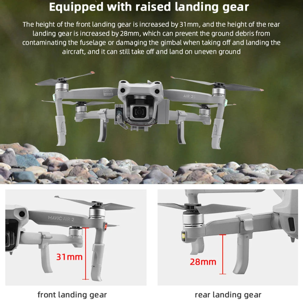 BRDRC Drop System for DJI Air 2S/Mavic Air 2 Airdrop Thrower Transport Device with Landing Gear Long Distance Deliver Accessory - Thedroneflight