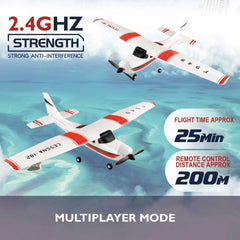 【C0】WLtoys 2.4G F949 LCD Version RC Airplane Cessna 182 3D6G 3Ch Fixed Wing Plane Outdoor Drone RTF With Gyroscope And Night - Thedroneflight