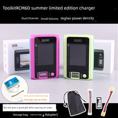 Toolkitrc M6d Summer Special Edition Balance Charger 6S Lithium Battery Dual-Channel 500W Model Aircraft UAV FPV