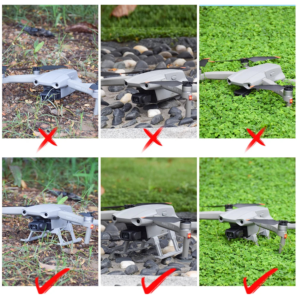 Landing Gear for DJI Mavic Air 2/AIR 2S Drone Foldable Extended Leg Support Feet Protector for DJI Air 2/AIR 2S Accessory - Thedroneflight