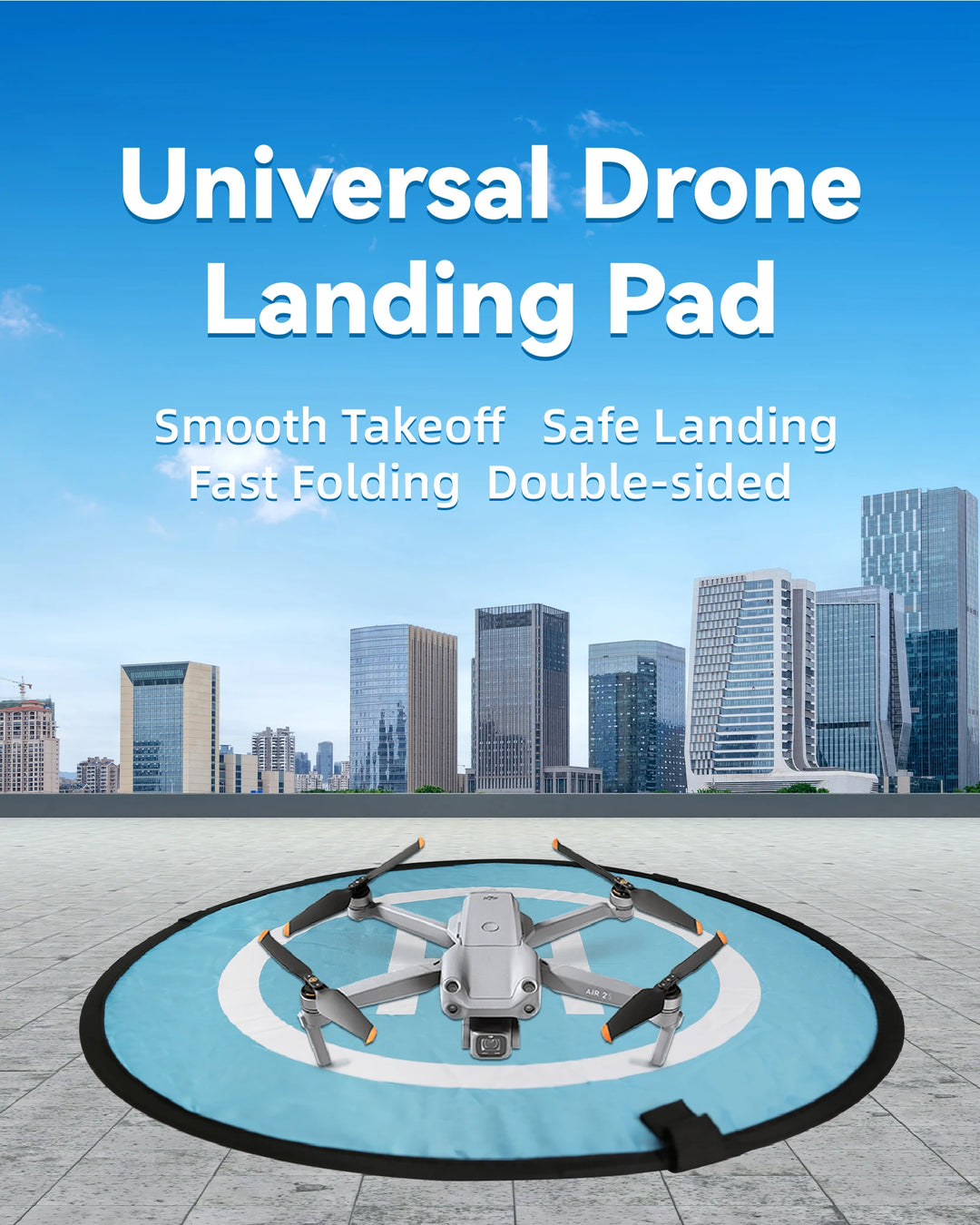 RF06 Drone Quadcopters Accessories Universal 55/75/90/110CM Foldable Landing Pad RC Dron Mat Quadcopter Parking Apron Apron Pad