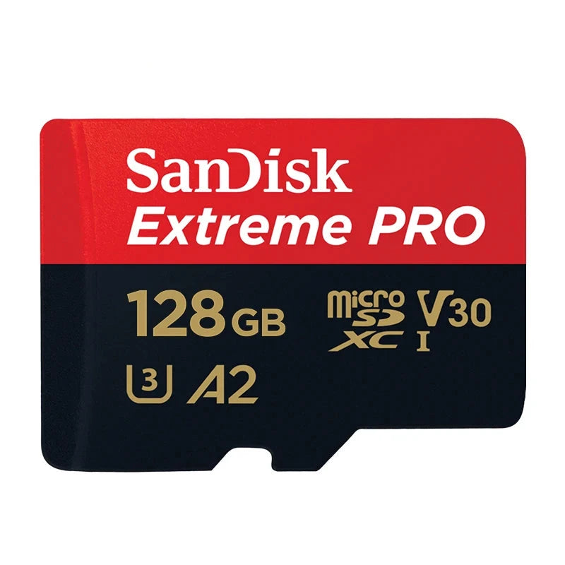 SanDisk Extreme Pro microSD Card | U3, V30, A2, 4K | 128GB–1TB