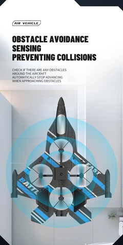 RC Aircraft with Camera Obstacle Avoidance Fighter 2.4G Airplane EPP Foam Plane Remote Control Helicopter Toys For Children Gift - Thedroneflight