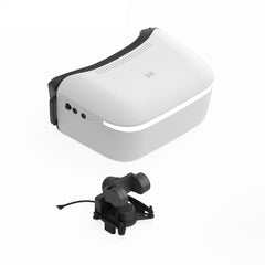 Walksnail Avatar Goggles L with separate gimbal-mounted camera, three-quarter view