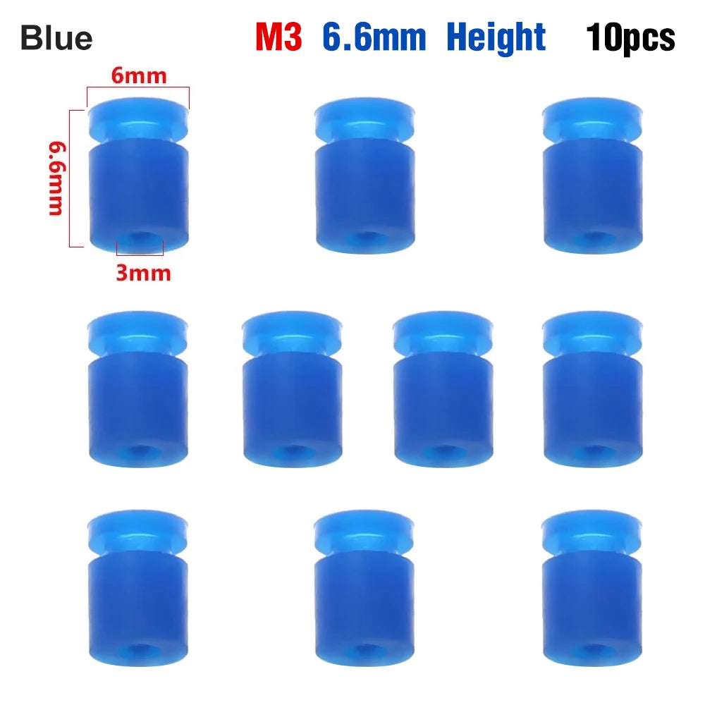 9IMOD 10pcs M2/M3 RC Rubber Shock Absorber Balls for F3 F4 F7 Flight Controller FPV Quadcopter Anti Vibration Soft Mount Ball