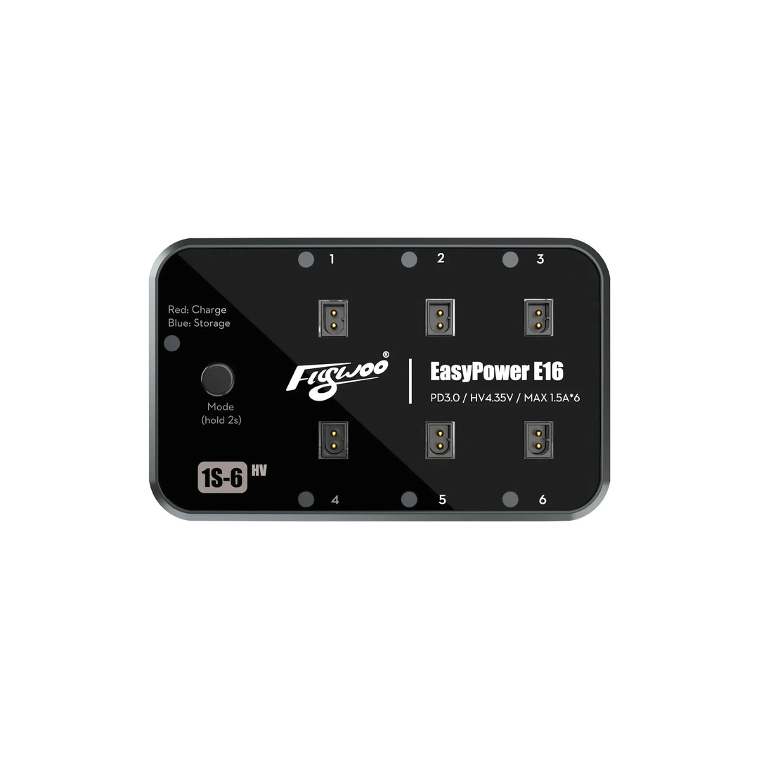 Flywoo EasyPower E16E24 Fast Charger for 1S 2S LiHV Batteries RC FPV forDrones Parts for FPV Freestyle Racing Beginners ProsToys