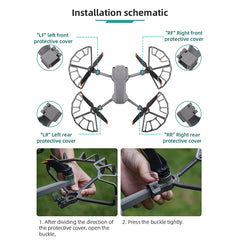 Propeller Guard for DJI Mavic Air 2/Air 2S , Quick Release Props Blade Wing Fan Cover for Air 2S Helice Protector Accessories - Thedroneflight