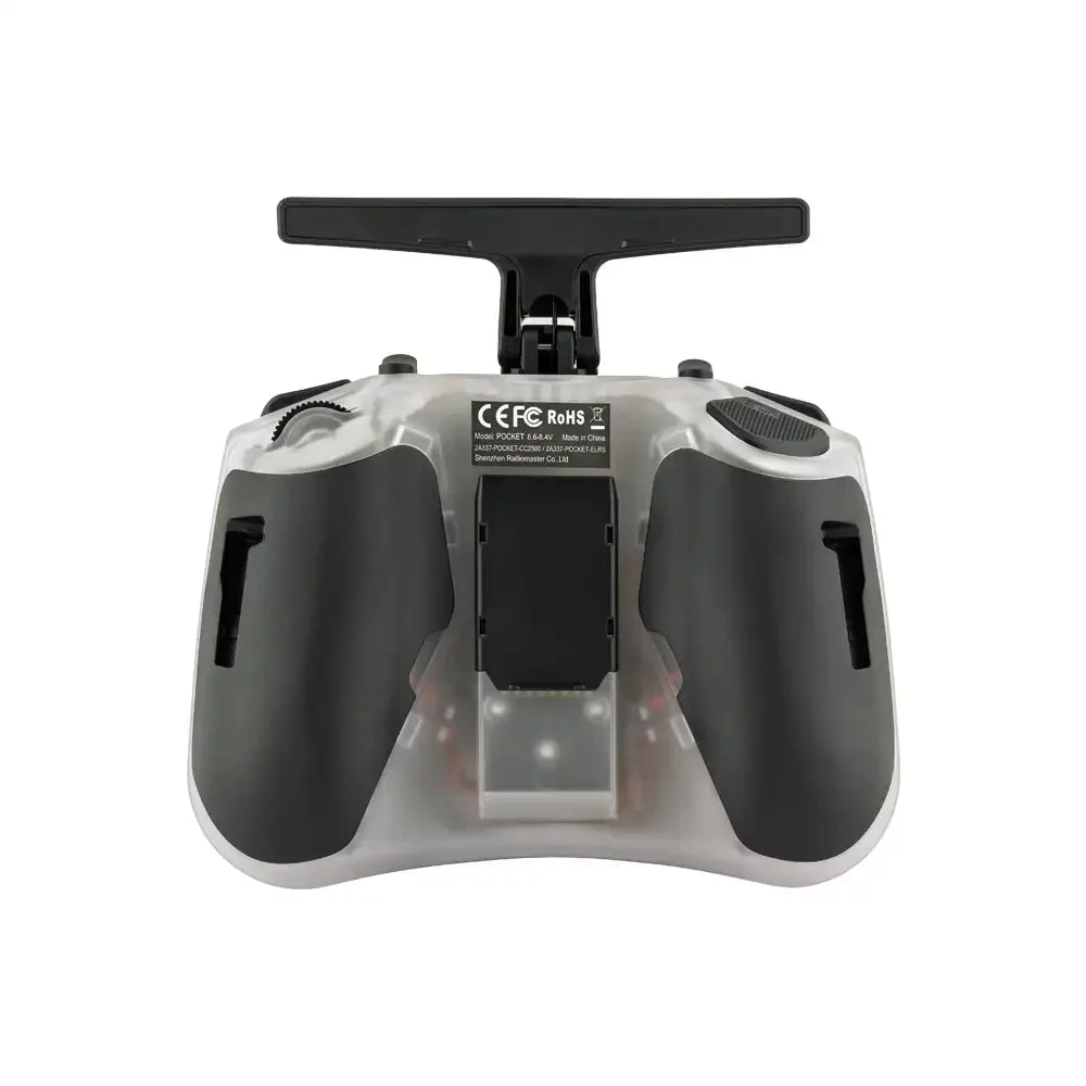 RadioMaster Pocket RC Radio Controller — EdgeTX, Hall Gimbals, ELRS 2.4GHz or CC2500 MPM, Mode 2, 288g, FCC