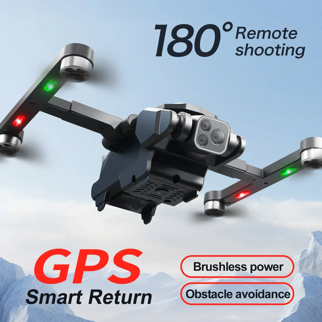 S188 GPS Rc Drone 4K HD Dual Camera Electric Control 180° Professional 5G Aerial Photography Obstacle Avoidance Brushless - Thedroneflight