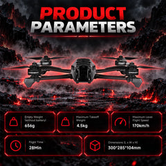 Droneer X701 7-Inch PNP FPV Drone | H743, GPS & 6S
