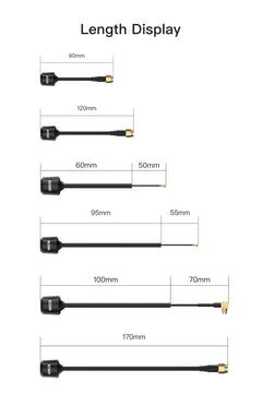 GEPRC Momoda2 5.8G Antenna Long Version Suitable for RHCP LHCP DIY RC FPV Four Helicopter Drone Freestyle 5.3GHz 6GHz - Thedroneflight