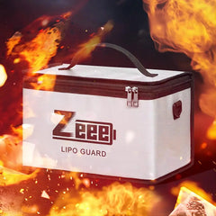 Zeee LiPo Safety Bag 10 Cells - Fireproof Battery Storage Charging Pouch Large Capacity