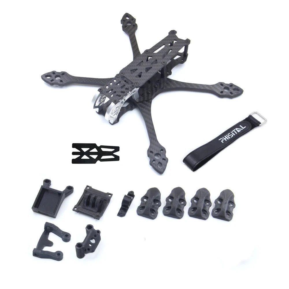 PhiSital Mark5 HD 225mm Carbon Fiber FPV Frame Kit 5inch for Digital O3 air RC Quadcopter FPV Racing Drone BN220 GPS DIY parts