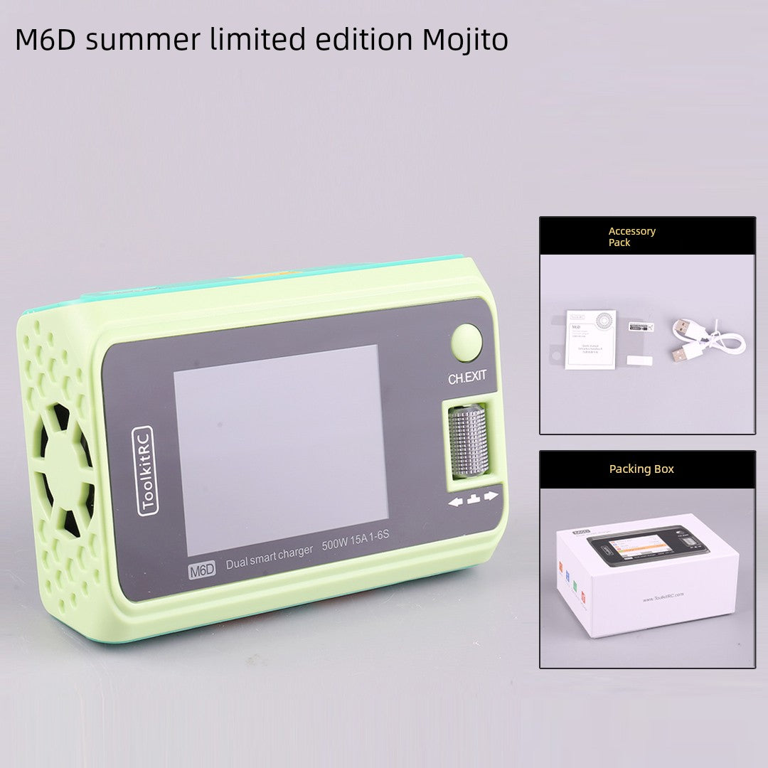 Toolkitrc Hawaii M6d Mojito Version Balance Charger 6S Lithium Battery Dual-Channel 500W Model Aircraft UAV