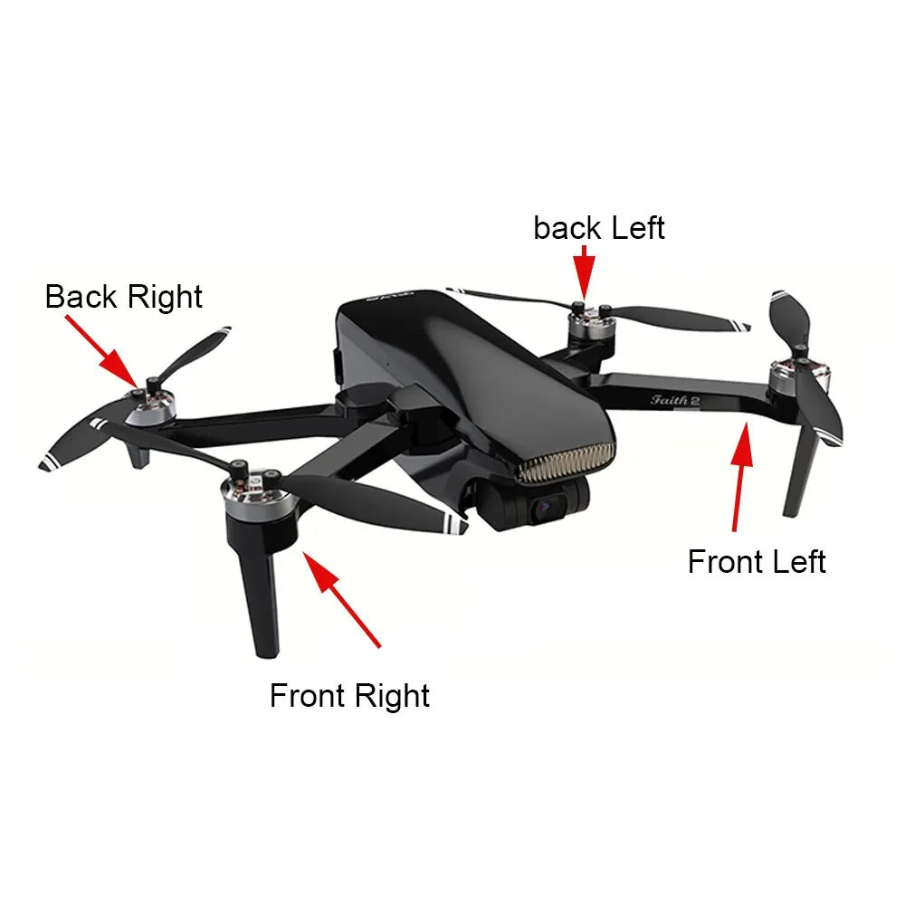 CFLY Faith 2 Faith2 DF808 RC Drone Spare Parts Blade Ppropellers Shell Receiving Board Cable Arm Leg Charger GPS - Thedroneflight